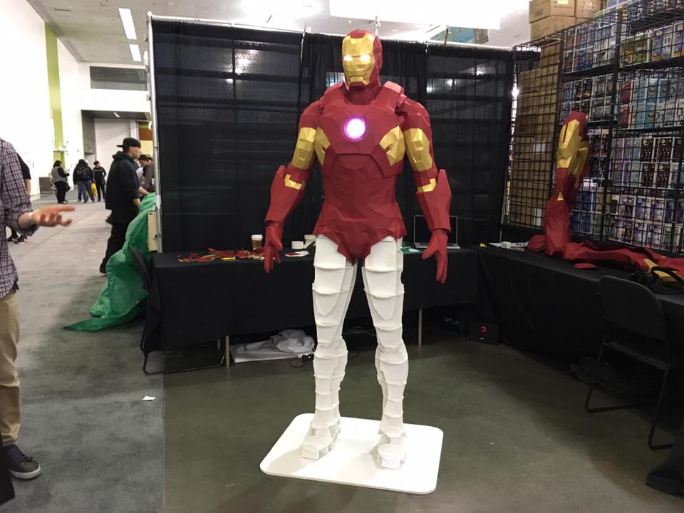 You got this Iron Man model suiting up