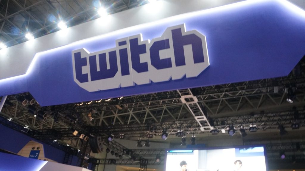 A huge twitch booth frames the TGS 2016.