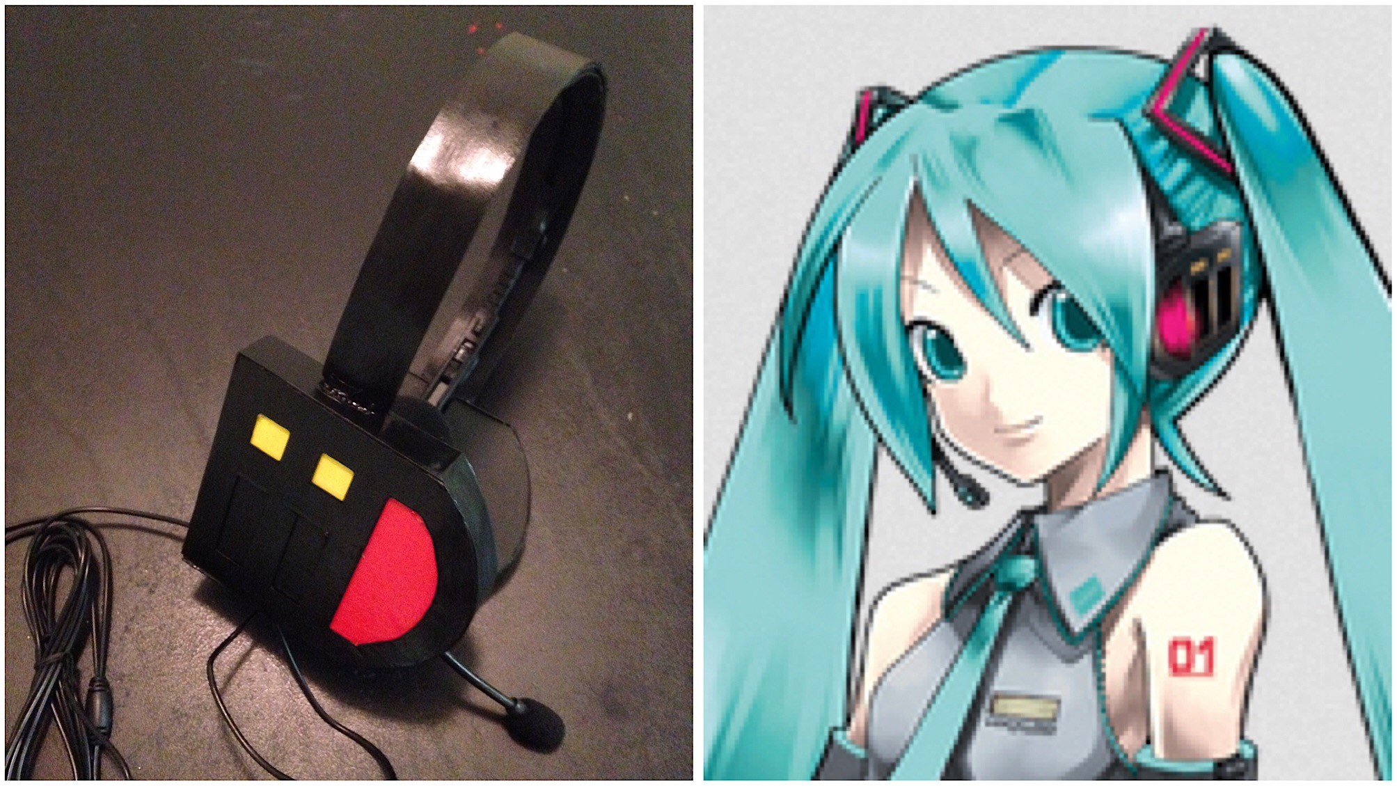 Hatsune Miku Cosplay Headset