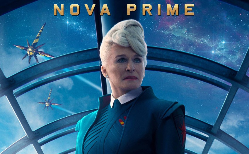 Glenn Close plays Nova Prime -- head of the Nova Corps.