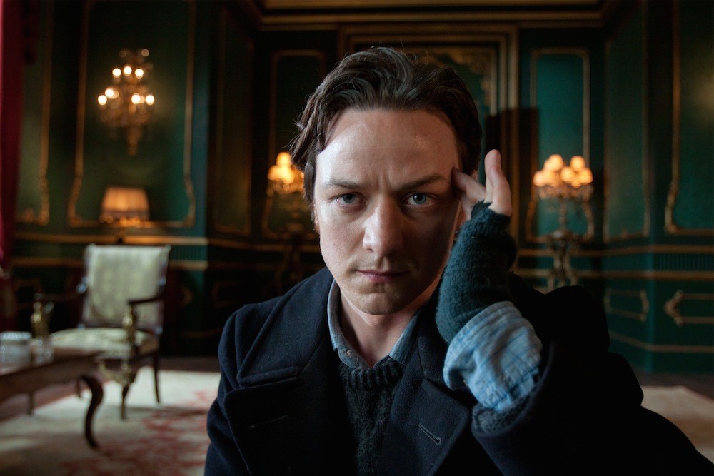 James McAvoy as the younger Professor X