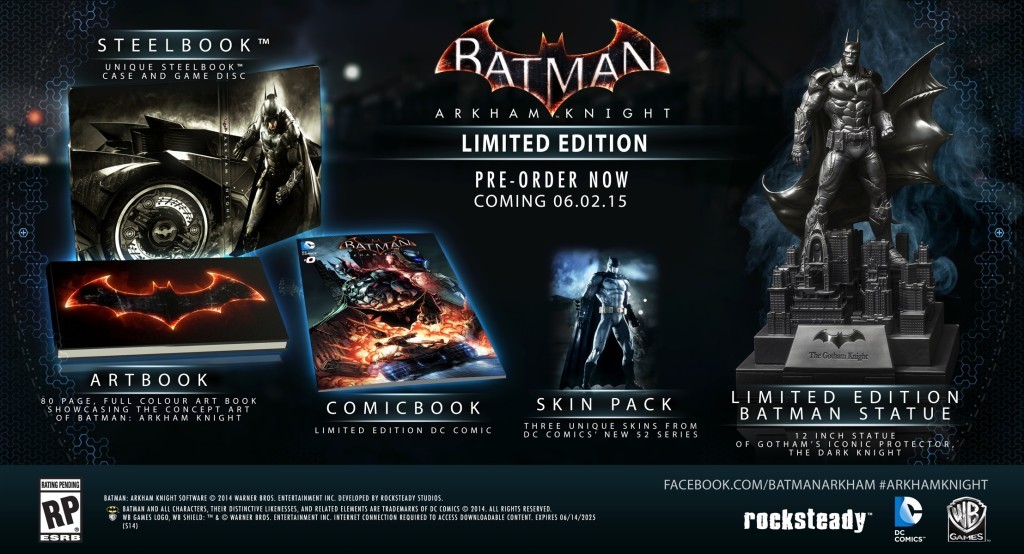 Batman: Arkham Knight Limited Edition Set.
