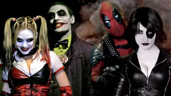 Joker-Harley vs Deadpool-Domino