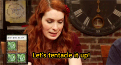 Felicia Day + MOAARR Tentacles? Yes, please! :3