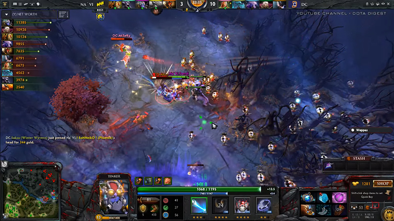 Look at that Tinker go! Crazy quick play by Dendi!