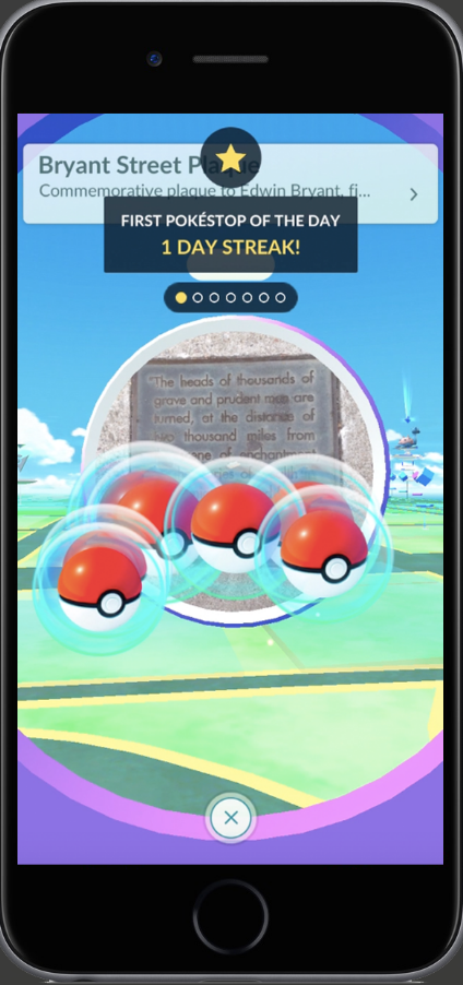 Daily Bonus at the PokéStop and spinning the Photo Disc