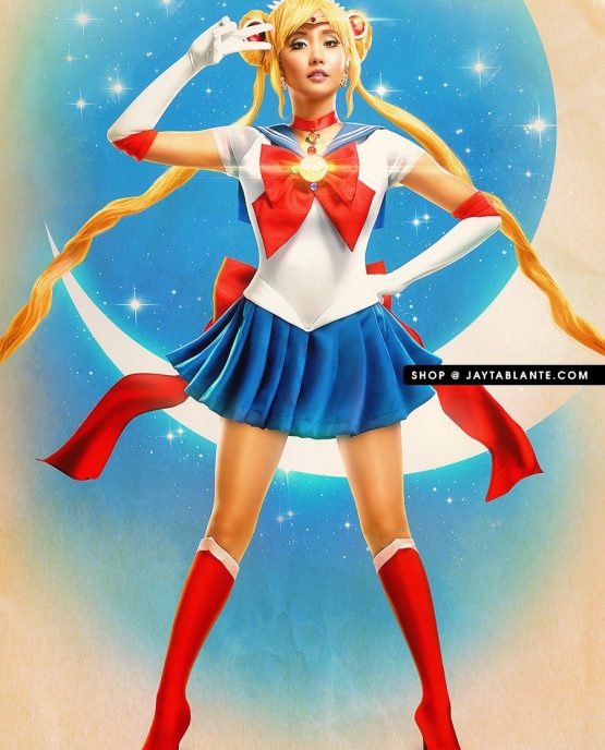 Ai to seigi no, serafuku Bishoujo Senshi..... Sailor Moon! Cosplay queen Alodia as Sailor Moon is totally kawaii! (Image courtesy of http://shop.jaytablante.com)