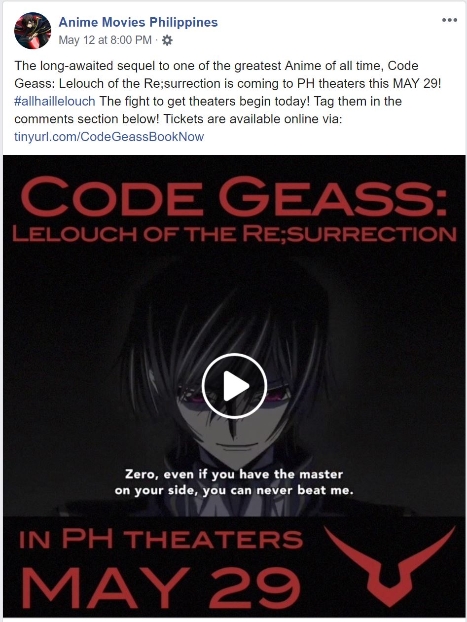 Code Geass: Lelouch of the Re;surrection Is Coming to North American  Theaters in May - IGN