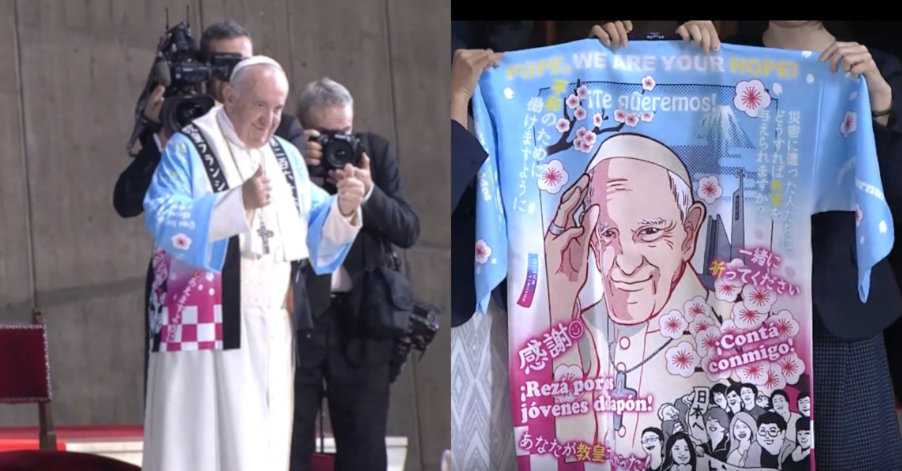 Pope Francis wears this anime-inspired 