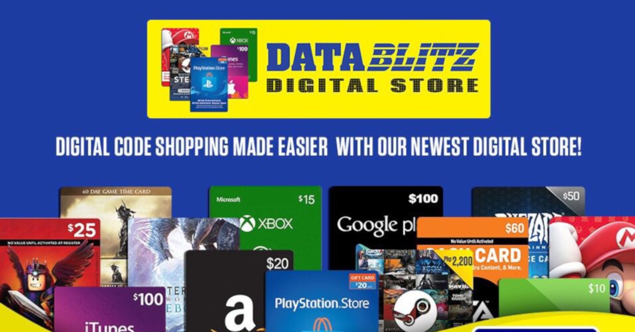 Datablitz Launches Digital Store That Sells Digital Game And Wallet Codes - roblox game card philippines