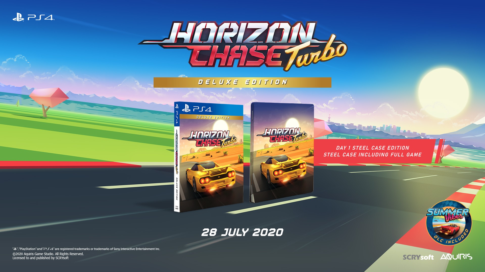 Retro Car Chase Action Horizon Chase Turbo Deluxe Edition Heading To Ps4 Sea This July 28