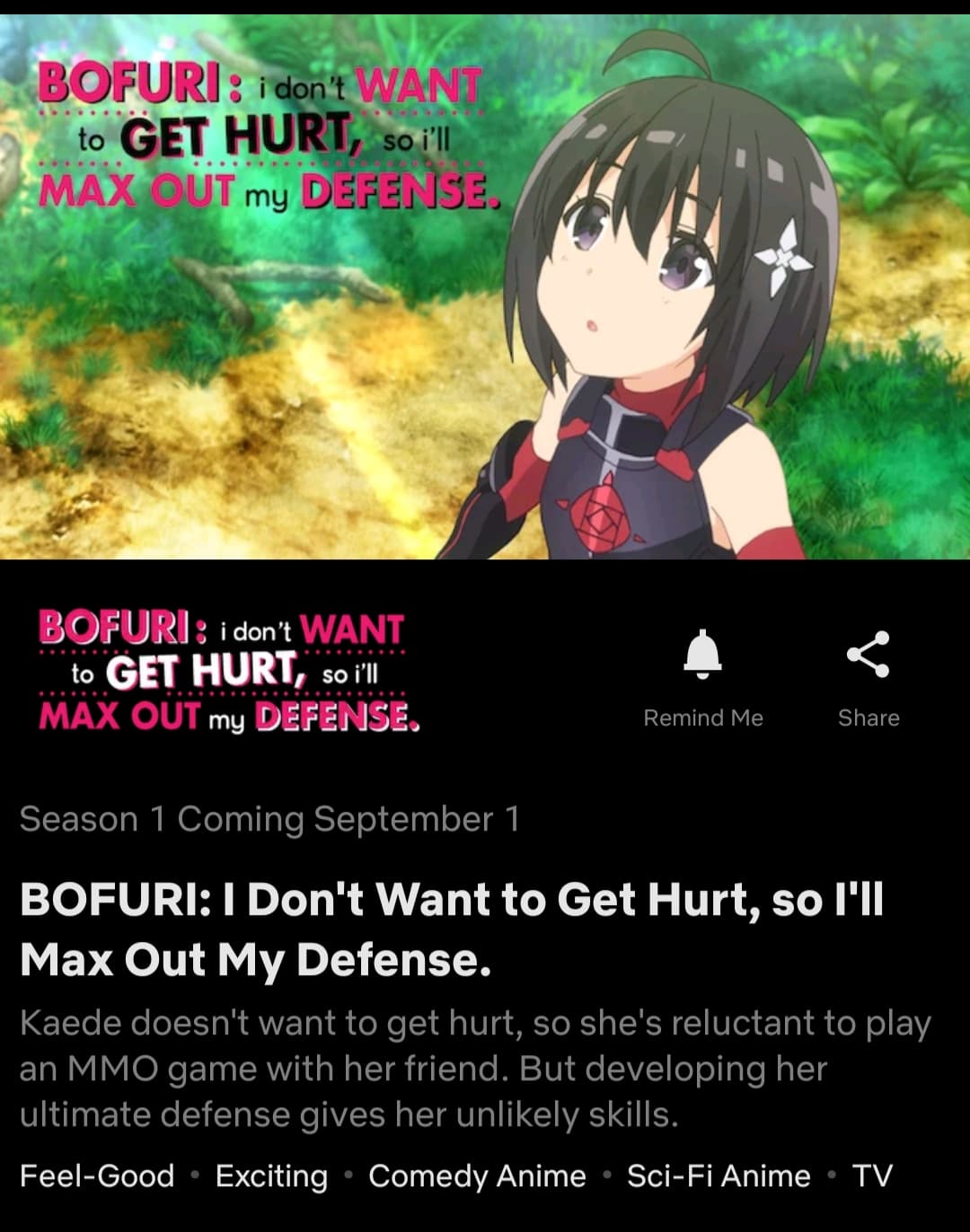 Watch BOFURI I Dont Want to Get Hurt so Ill Max Out My Defense   Crunchyroll