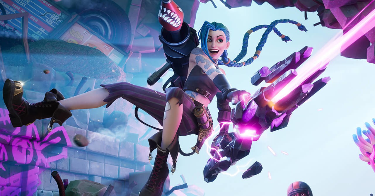 Jinx arrives in Fortnite in new Arcane: League of Legends collab