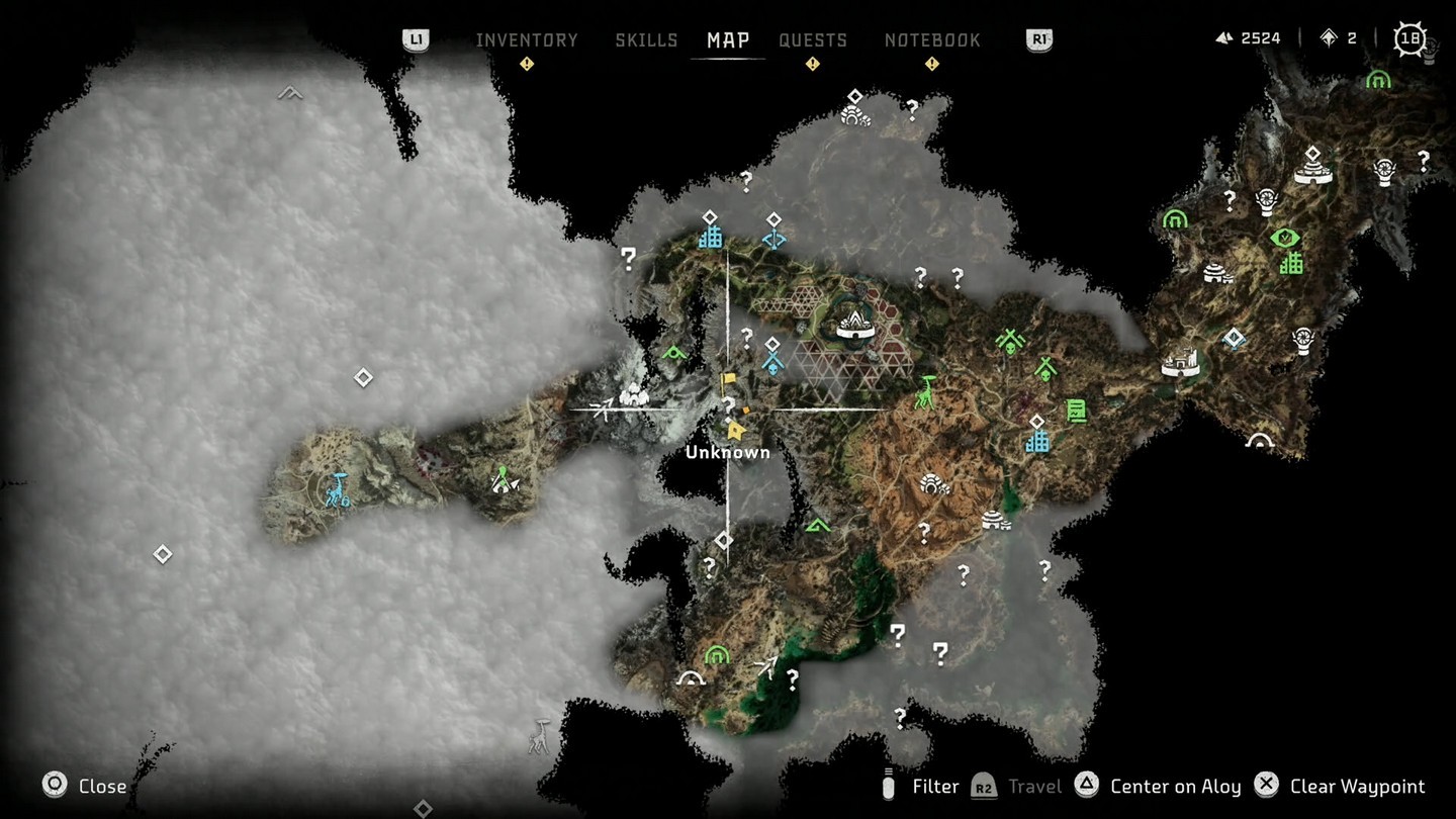 All Black Box locations - Horizon Forbidden West