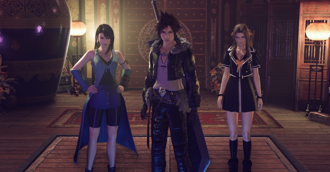 Final Fantasy 7 Remake but Cloud is in a dress mod 