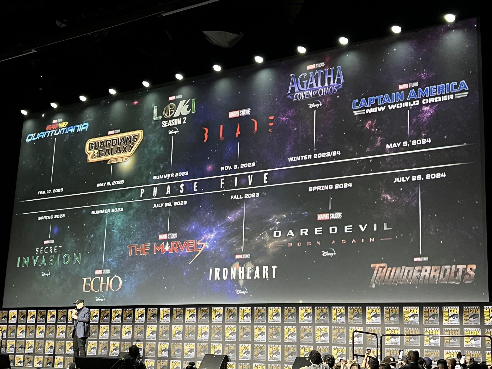 Marvel reveals MCU Phase 5 and Phase 6 lineup at SDCC 2022