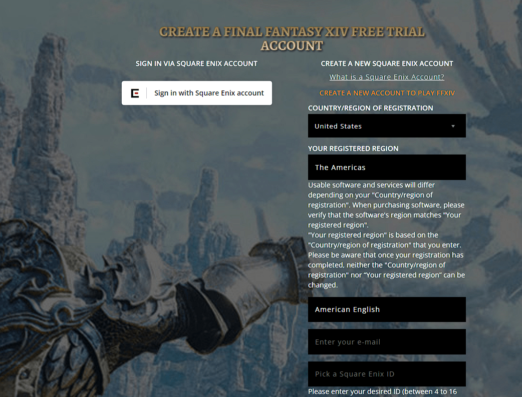 How to Create Square Enix Account - Square Enix Account