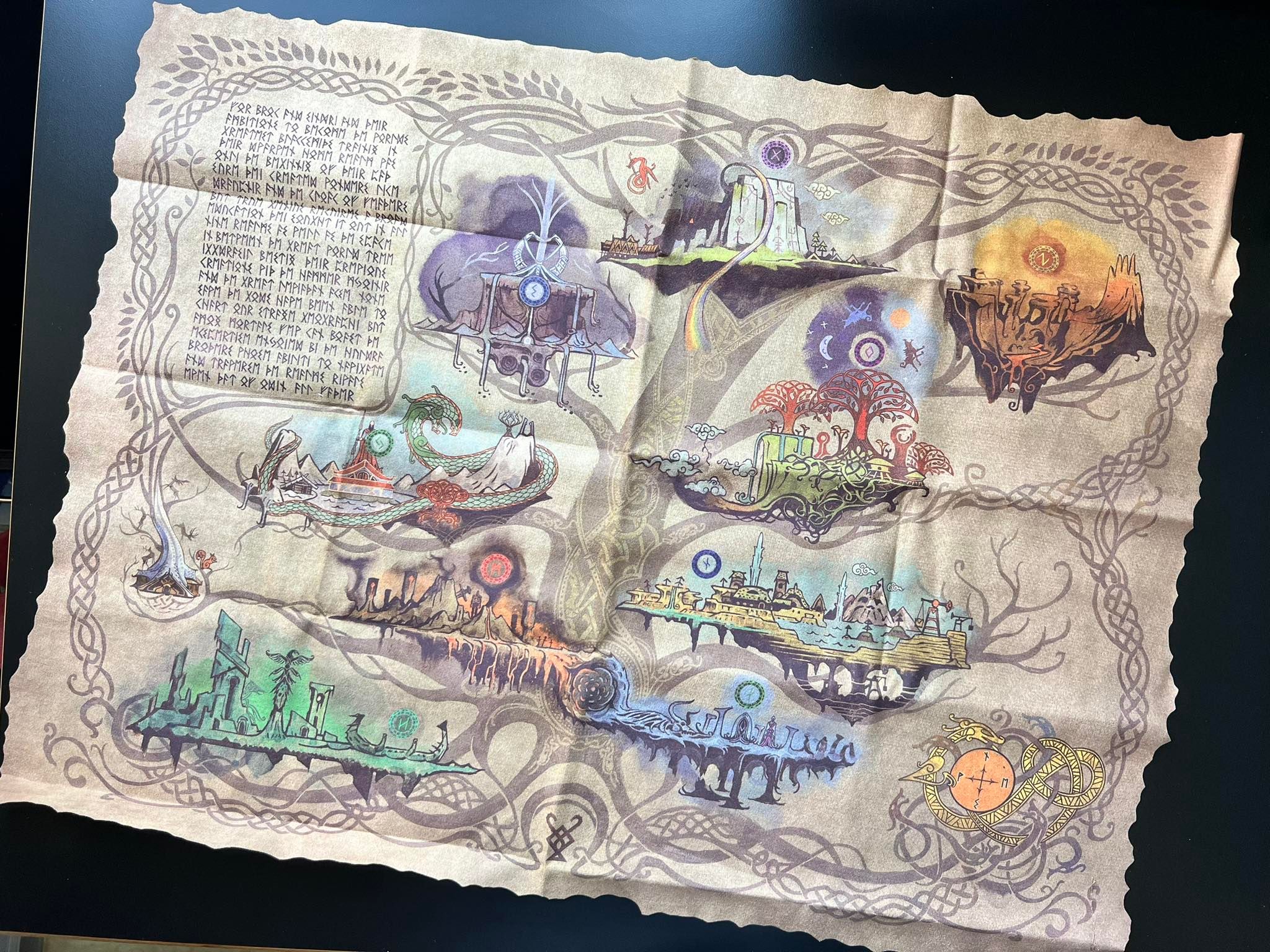 God Of War Ragnarok Custom Made Cloth Map of Yggdrasil 9 -  Portugal