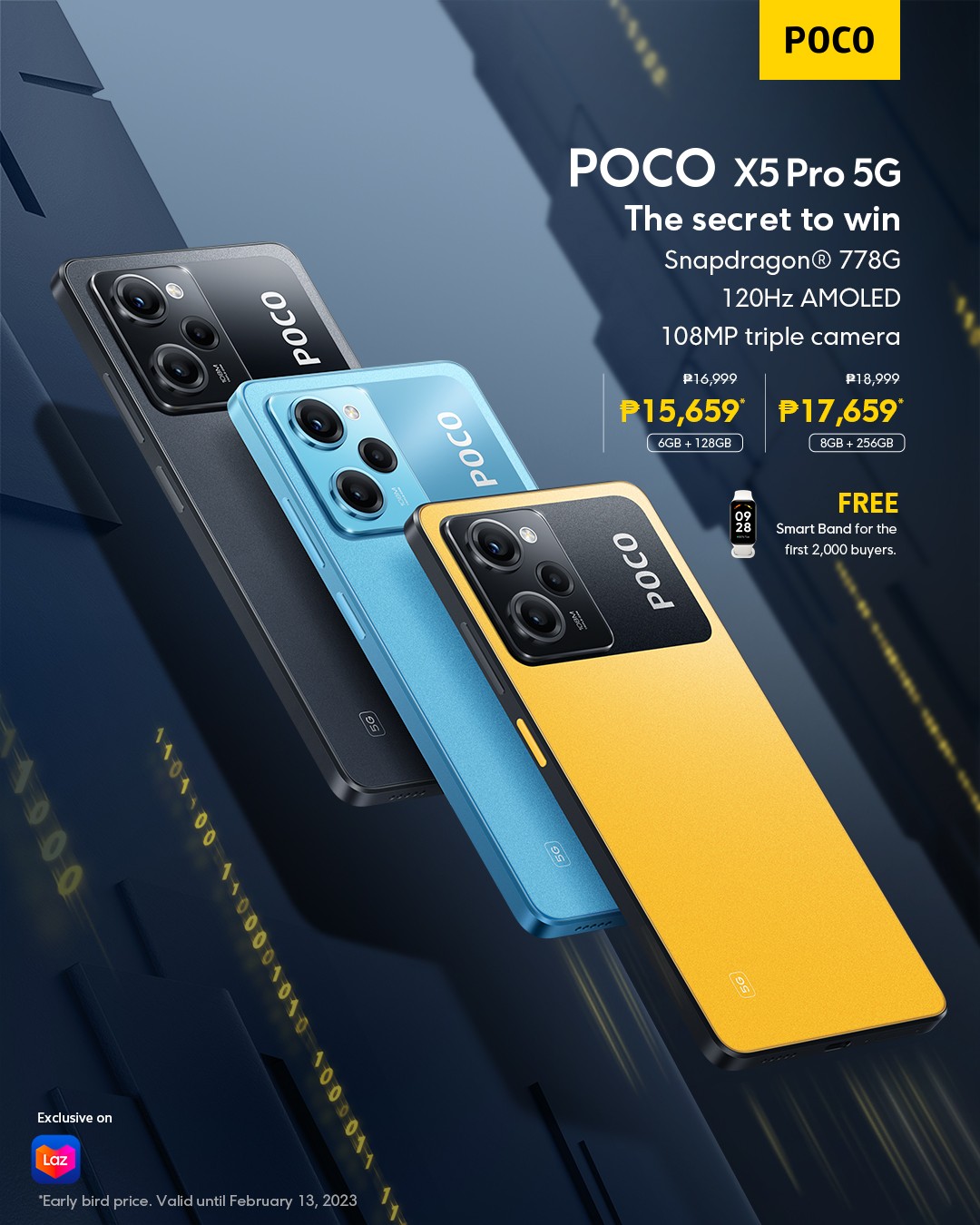 POCO X5 Pro 5G, X5 5G price and availability in the Philippines