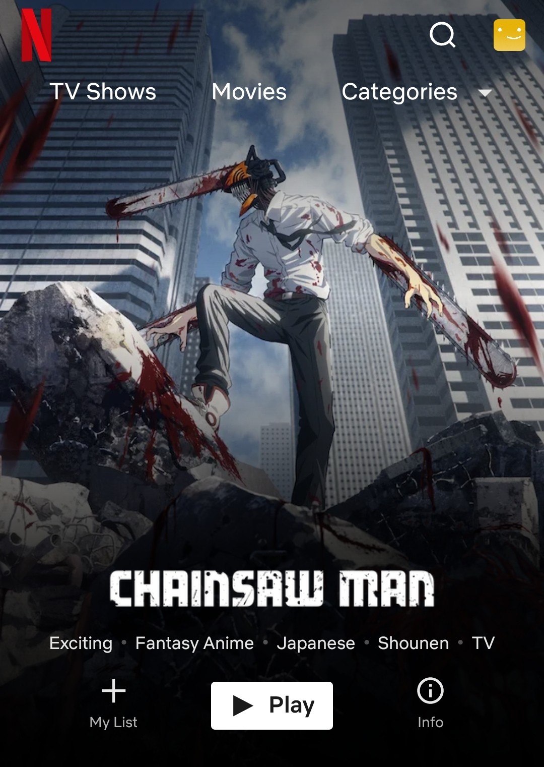 Chainsaw Man is now available on Netflix in select countries