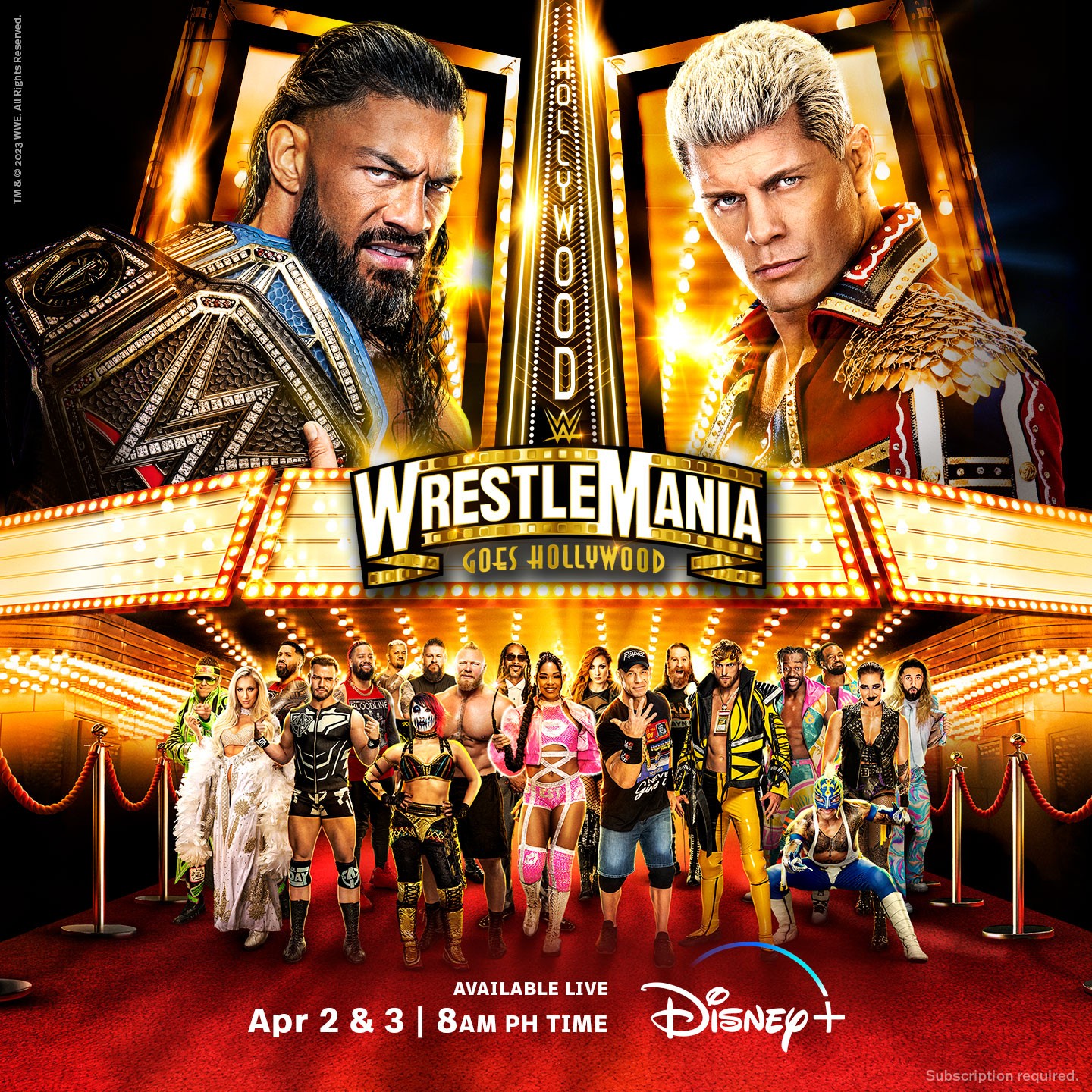 Wrestlemania 39 will stream live in the Philippines on Disney+