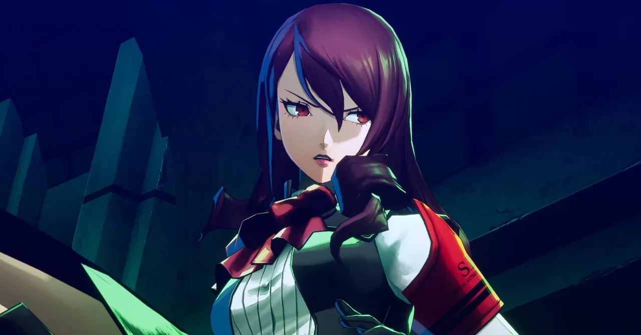 Mitsuru, Akihito e Fuuka de Persona 3 Reload