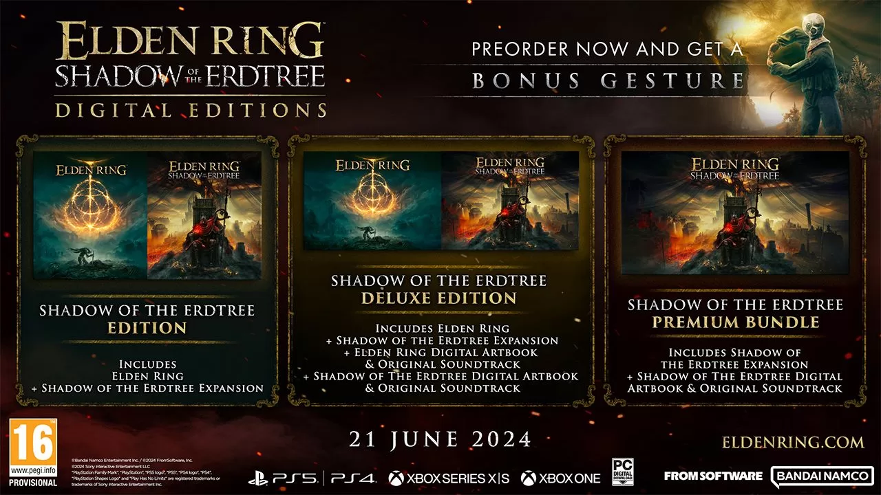 Elden Ring: Shadow of the Erdtree is getting a Collector's Edition set