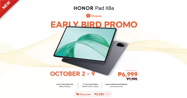 Main KV – HONOR Pad X8a to be av