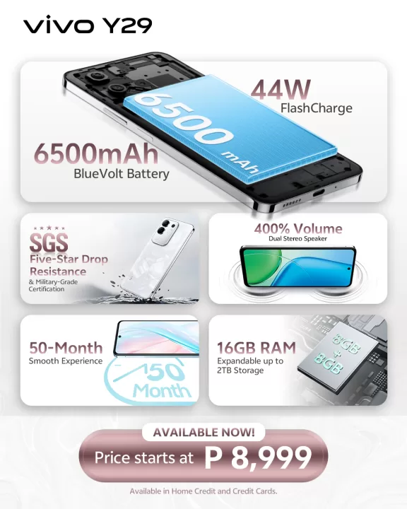 Vivo Y29 disponível agora