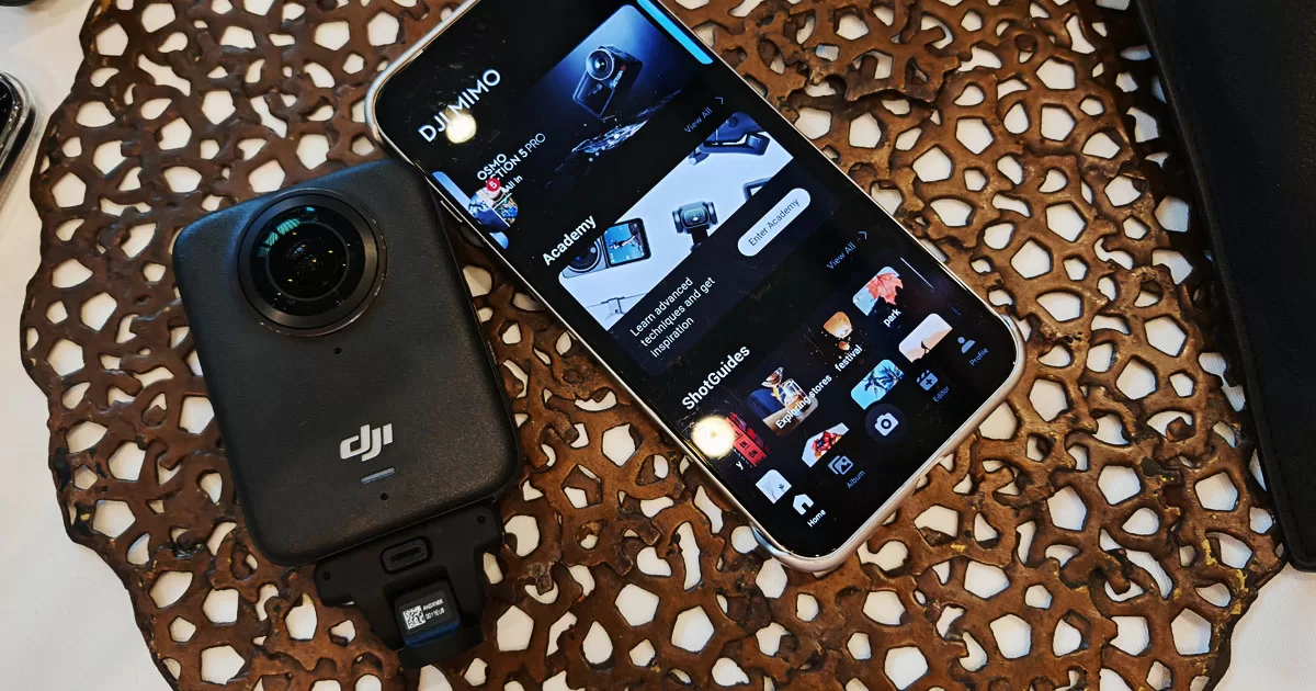 DJI OSMO 360 Interface