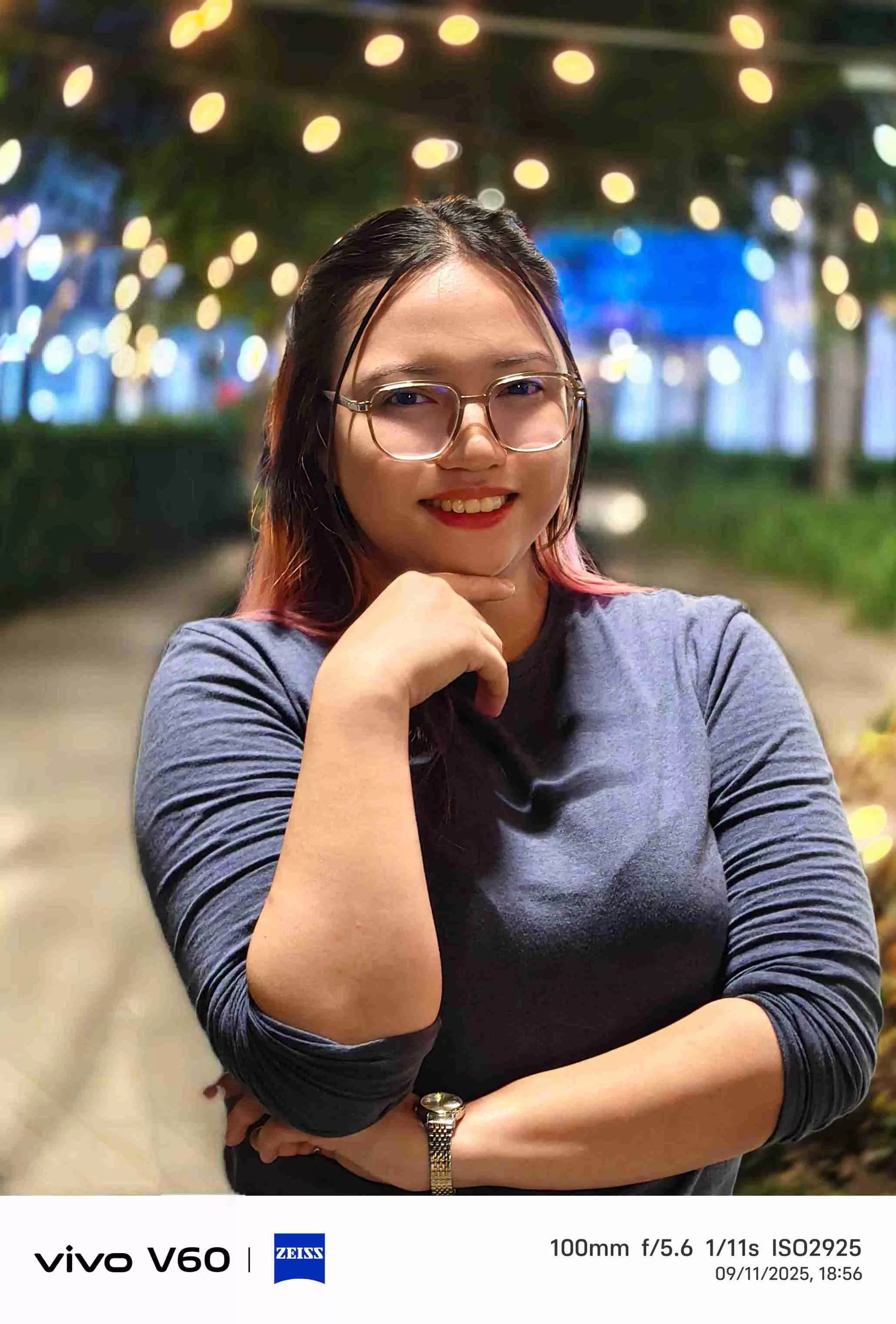 Retrato com distância focal de 100 mm