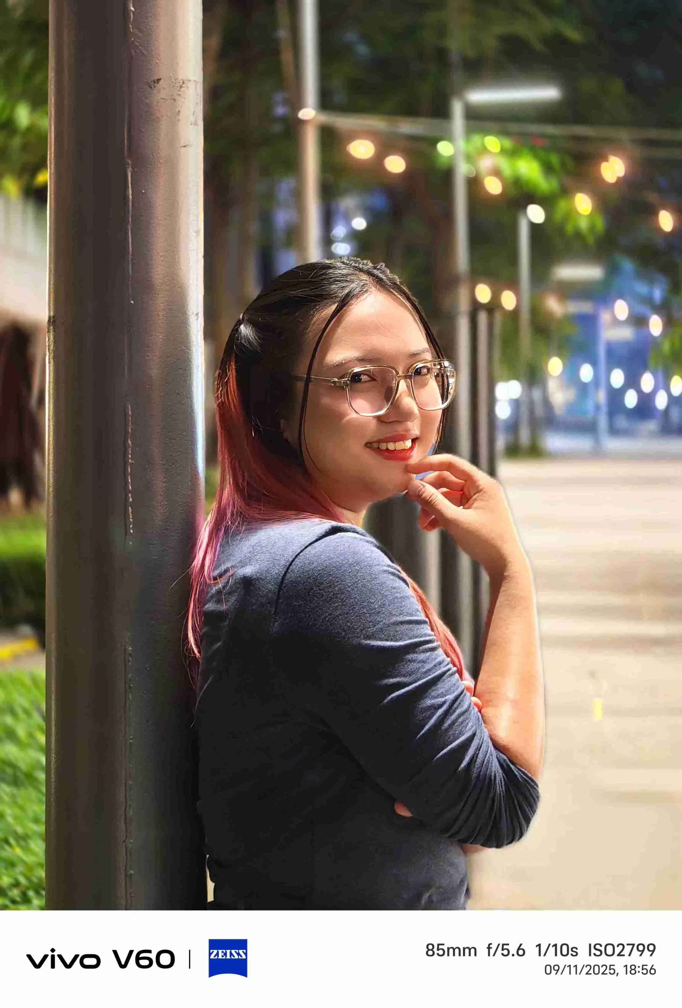 Retrato com distância focal de 85 mm