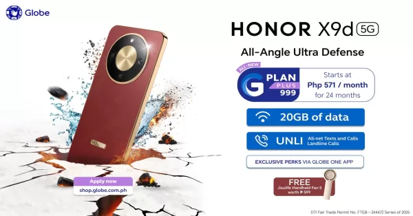 Main KV – HONOR X9d 5G now on Globe