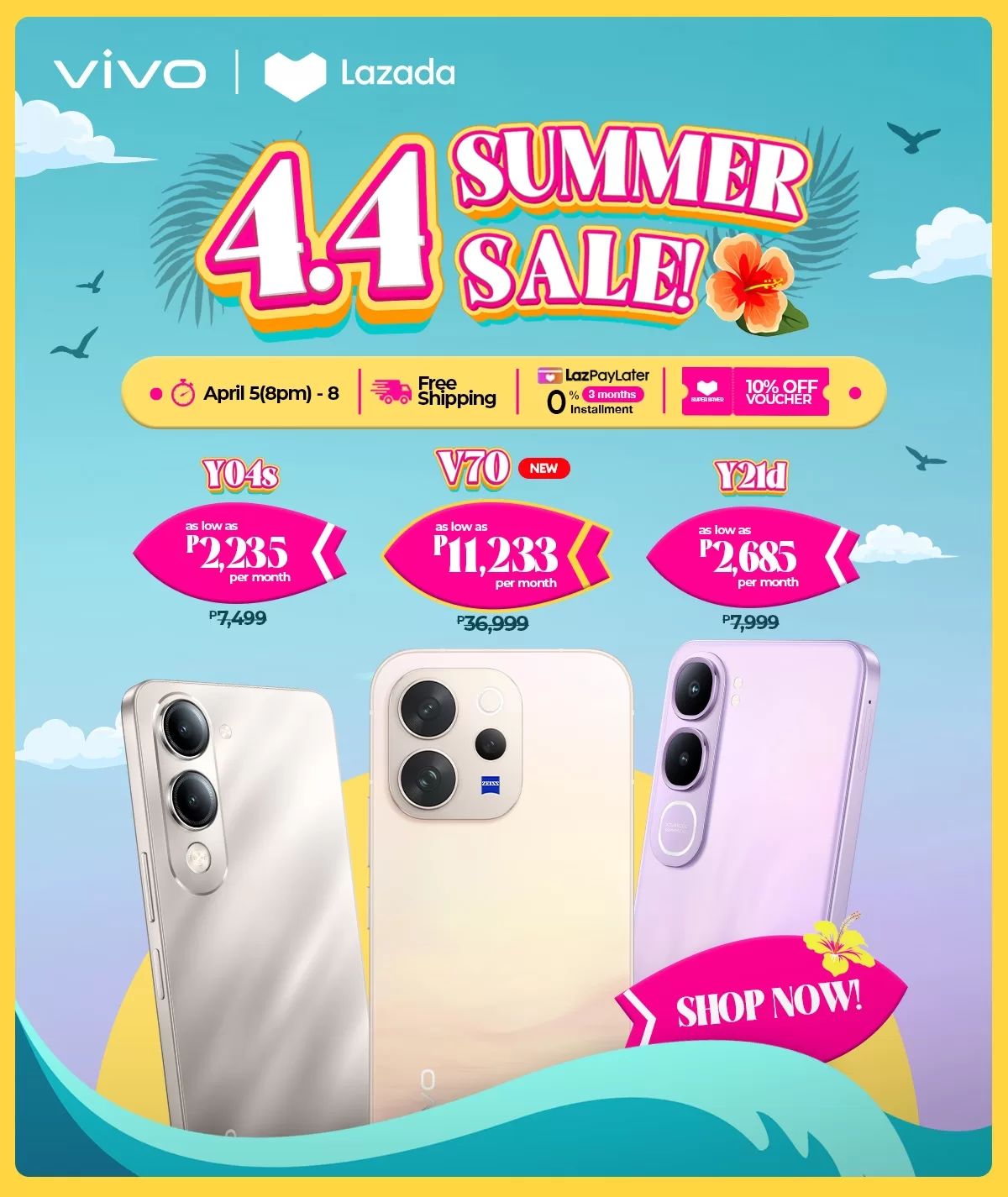 The vivo 4.4 Summer Sale kicks off with a variety of deals