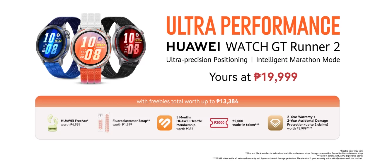 The HUAWEI WATCH GT Runner 2 now available for PHP 19,999