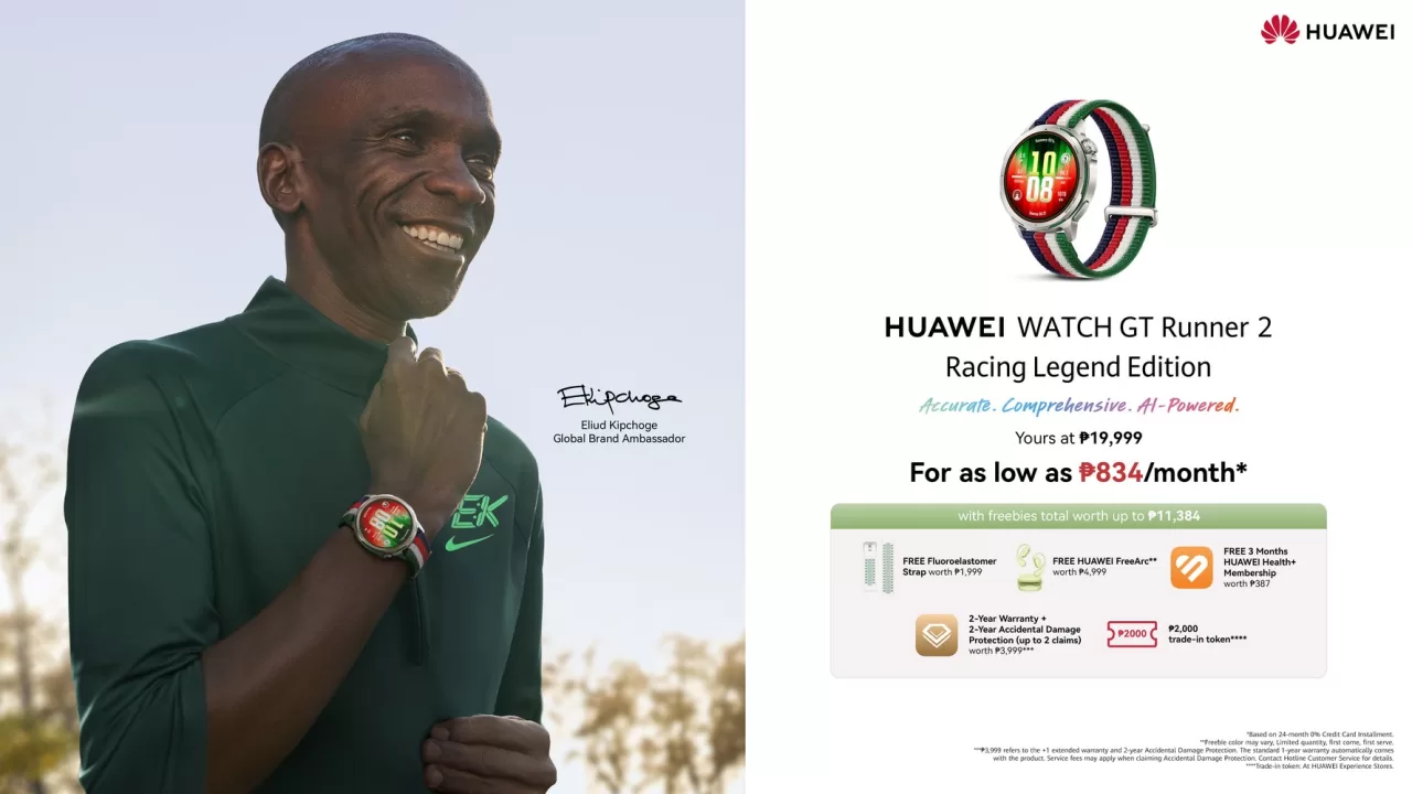 HUAWEI WATCH GT Runner 2 Racing Legend edition now available in the Philippines